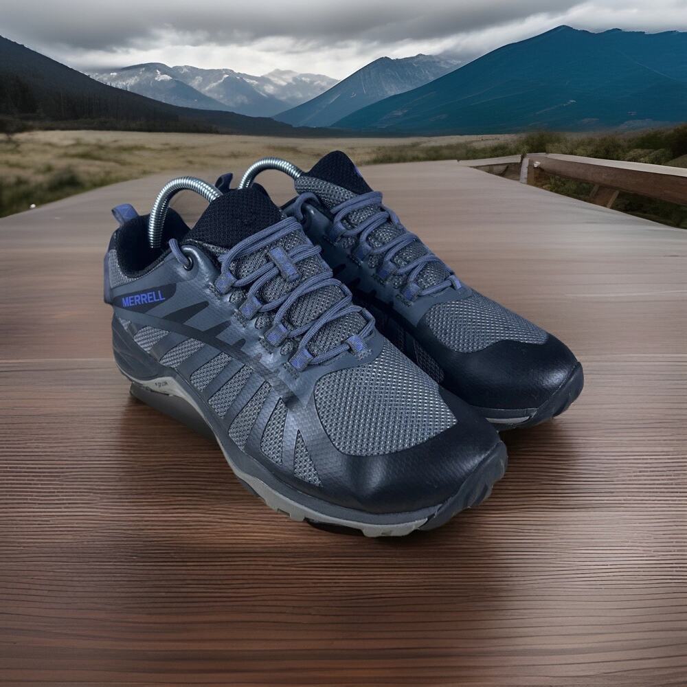 Merrell Siren Edge 3 Hiking Shoes Womens SZ 9 Gray Lace Up Trail Outdoor J41316